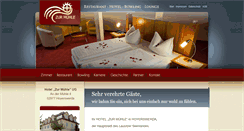 Desktop Screenshot of muehle-hotel.de
